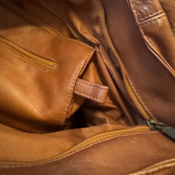 Vintage Brown Cortez Genuine Leather Shoulder Bag / Hand Bag - Picture 13 of 16